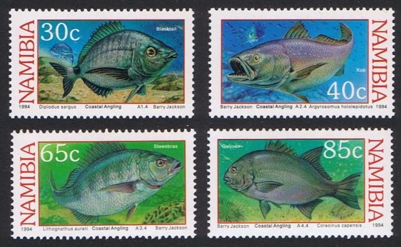 Namibia Coastal Angling Fish 4v SG#636/39 SC#755-58