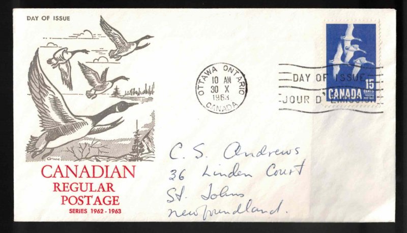 CANADA FDC Scott # 415 - Canada Goose - Ginn Cachet