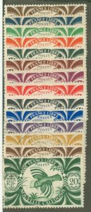 New Caledonia #252-265 Unused Single (Complete Set)