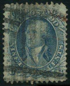 #72a PALE BLUE -- VF USED -- CV $650 AU455