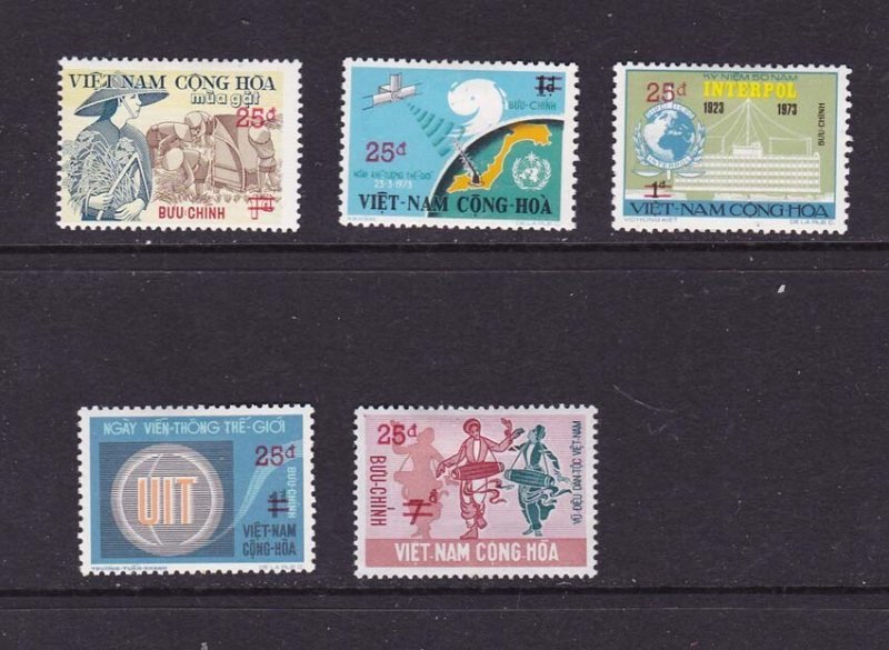 Vietnam 1974 Sc 496-500 set of 5 MH