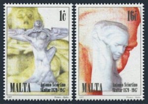 Malta 917-918,MNH.Michel 1016-1017. Antonio Sciortino,1879-1947,sculptor,1997. 