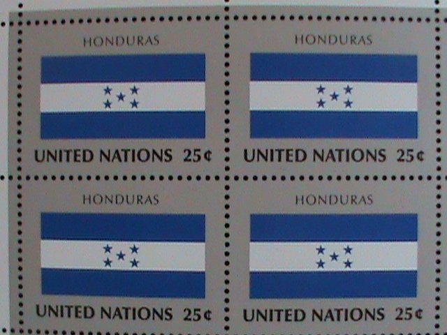 ​UNITED NATION-1989 SC#562-5 U. N. FLAGS SERIES MNH FULL SHEET- VERY FINE