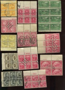 Large Lot of  USED Plate Blocks & Blocks of Stamps with Premium Items (BZ 58)