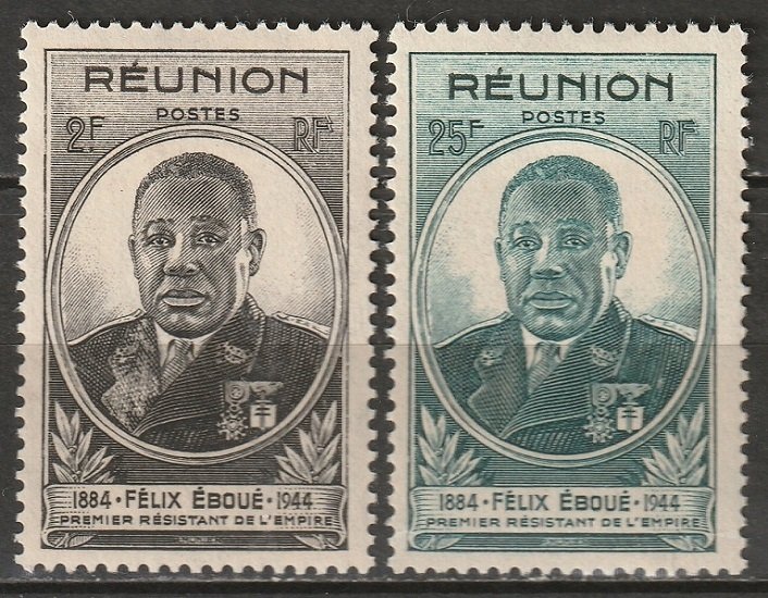 Reunion 1945 Sc 238-9 set MLH*