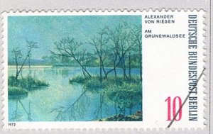 Germany Berlin 9N328 Used Painting Lake 1 1972 (BP82609)