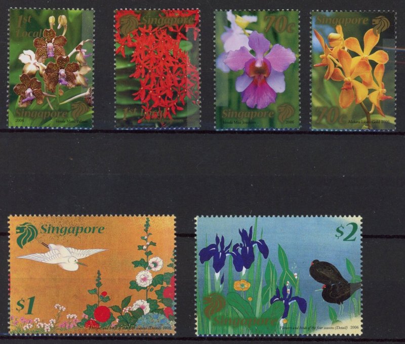 [Hip2554] Singapore 2006 : Fauna and flora Good set very fine MNH stamps