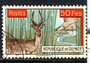 Guinea; 1961: Sc. # 218;  Used CTO Single Stamp