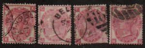Great Britain 49 Plates 7-10 Used