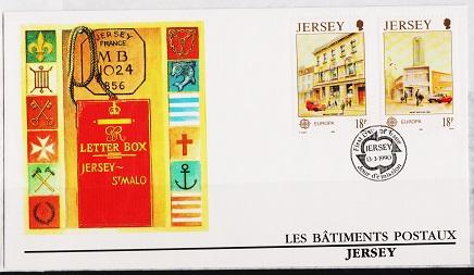 Jersey. 1990 FDC.  Europa. S.G.517/518 Fine Used