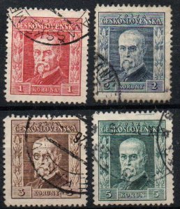 Czechoslovakia Sc #98-101 Used