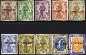 Malta Part set opt Postage