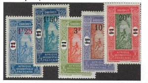 Dahomey SC#92-96 Mint F-VF SCV$21.50...Worth a Look!!