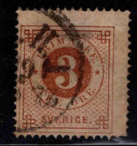 SWEDEN Scott 17 Used 1876  Perf 14