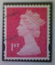 Great Britain, Scott #MH440, 2020, used, Machin, 1st, dark red