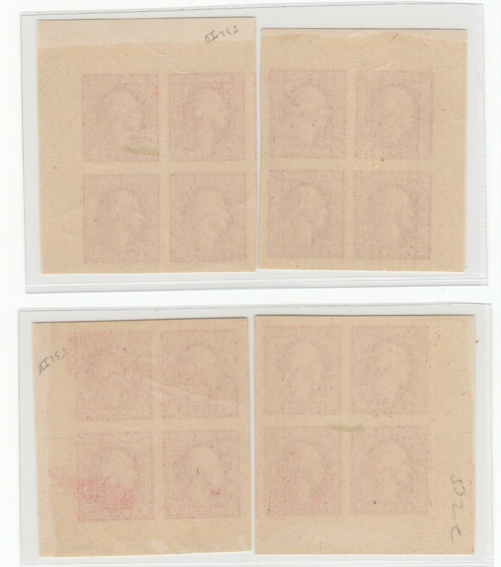 #532 Superb OG LH Tremendous Group of Corner Margin Blocks (JH 6/5/21)GP