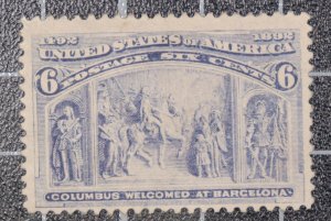 Scott 235 - 6 Cents Colombian - MNH - Nice Stamp - SCV - $150.00