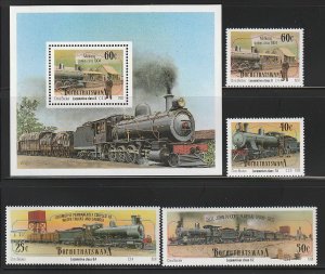 1991 South Africa - Bophuthatswana - Sc 262-5&265a - MNH VF - 4 singles & 1 MS