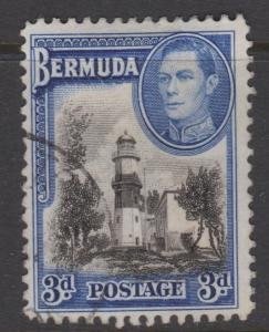 Bermuda 1942 3d St David's Lighthouse Sc#121a Used