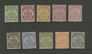 South Africa Transvaal 1885 Sc 123-33 MH