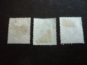 Stamps - Burma - Scott# 22-24 - Used Partial Set of 3 Stamps