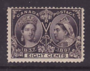 Canada-Sc#56- id13-unused 8c NH og QV Diamond Jubilee-1897-