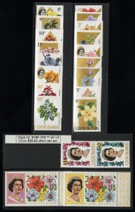 Cook Islands Stamps # 199-219 MNH XF Scott Value $39.00