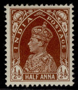 INDIA GVI SG248, ½a red-brown, M MINT. Cat £10.