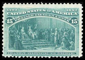 U.S. COLUMBIAN ISSUE 238  Mint (ID # 83303)