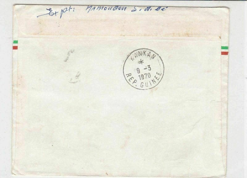 republique de cote d'ivoire ivory coast 1969 air mail stamps cover ref 21267