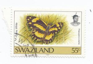 Swaziland 1987  Scott  514 used - 55c, butterfly