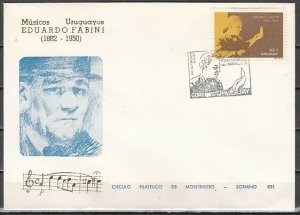 Uruguay, Scott cat. 1135. Composer E. Fabini. First day cover. ^