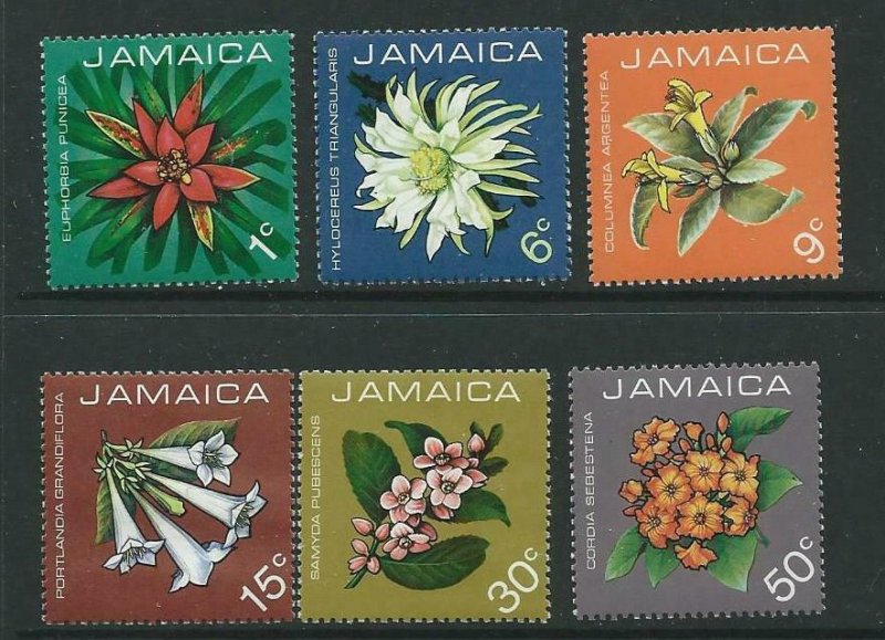 JAMAICA SG369/74 1973 FLORA MNH