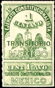 Mexico #347a, Incomplete Set, 1913, Hinged