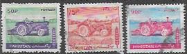 Pakistan #466,68-69 Nice set of three.  Used. Tractors, Farming, Agriculture