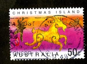 CHRISTMAS ISLAND  440 USED   SCV $2.00  BIN $1.00