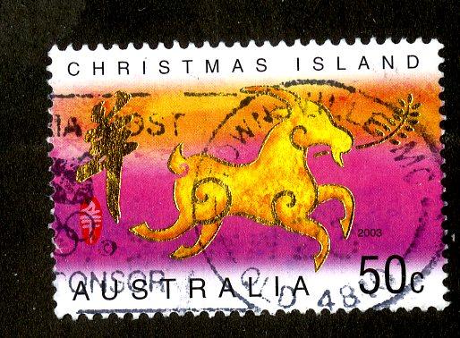 CHRISTMAS ISLAND  440 USED   SCV $2.00  BIN $1.00