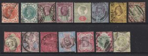 Great Britain the full QV jubilee set used