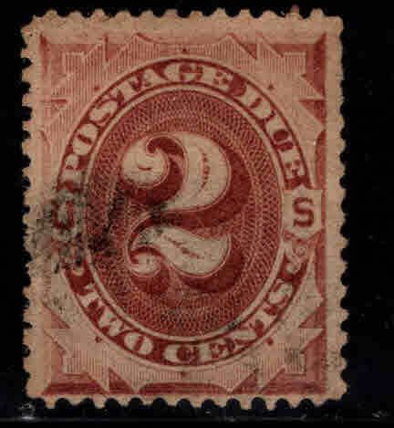 USA Scott J2 Used Postage Due light cancel nice centering