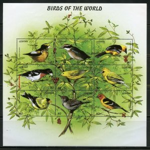 LESOTHO BIRDS OF THE WORLD SHEET MINT NH  