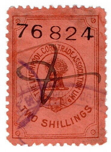 (I.B) Liverpool Corn Trade Association : Fee Stamp 2/-