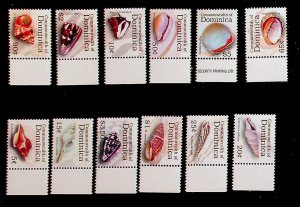 DOMINICA Sc 2588-99(NO #2600-1) NH ISSUE OF 2006 - SEA SHELLS - Sc$14 - (ZN25)