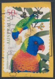 Australia  SG 2485 SC# 2344 Used SA Lorikeet Birds   see details & scan    