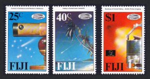 Fiji Halley's Comet 3v 1986 MNH SC#551-553 SG#738-740