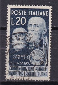 1950 - ITALY - Pioneers of the Italian wool Industry - Sc# 543 - Used