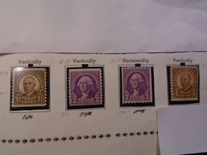 United States  # 686/721/722/687  MNH