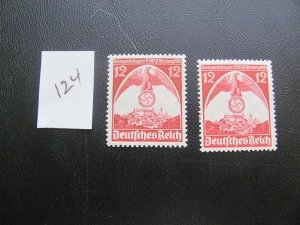 Germany 1935 MNH SC 466 (2)  VF 26 EUROS (124)