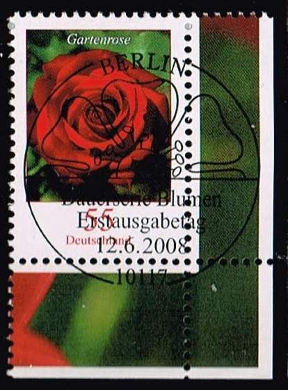 Germany 2008,Sc.#2407 used Flower: Rosa - Garden Rose