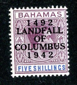 1942  Sc #128 MVLH* cv.$17.50 ( 772 Bahamas )