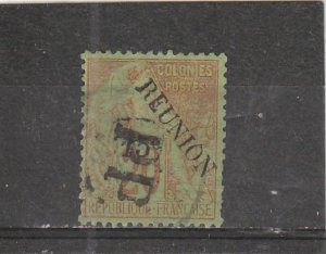 Reunion  Scott#  30  Used  (1891 Surcharged)